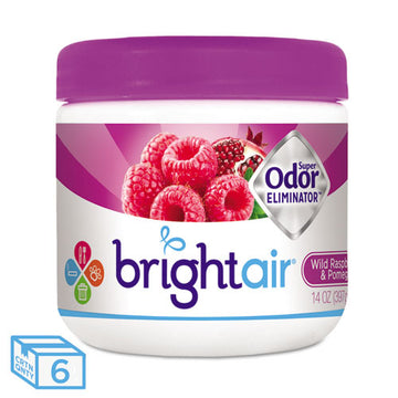 BRIGHT Air® Super Odor Eliminator, Wild Raspberry And Pomegranate, 14 Oz Jar, 6-carton freeshipping - TVN Wholesale